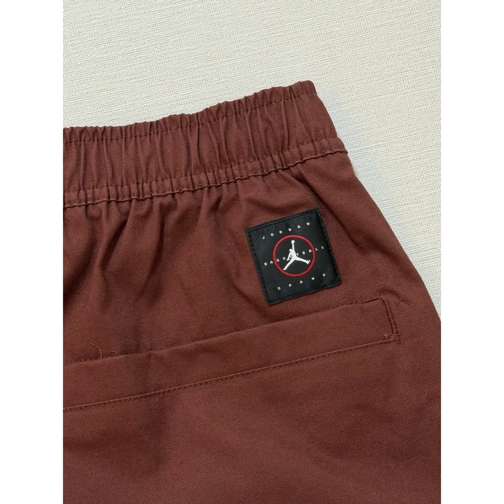 Nike Jordan Essentials Woven Drawstring Pants HF9329-231 Burgundy Men Size M